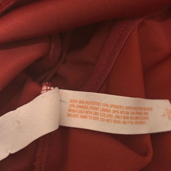 Colsie Women's Size Large SUPER SOFT Red Checkered Velvet Tank Crop Top - Picture 6 of 6